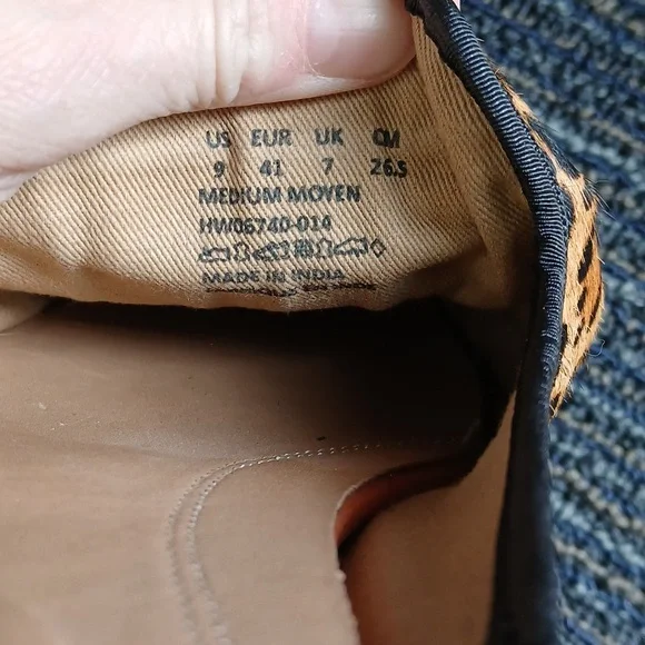 New Hush Puppies Bounce Tassel Leopard Animal print Calf Hair size 9 - Picture 4 of 6